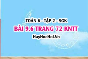 Bài 9.6 trang 72 Toán 6 Tập 2 Kết nối tri thức